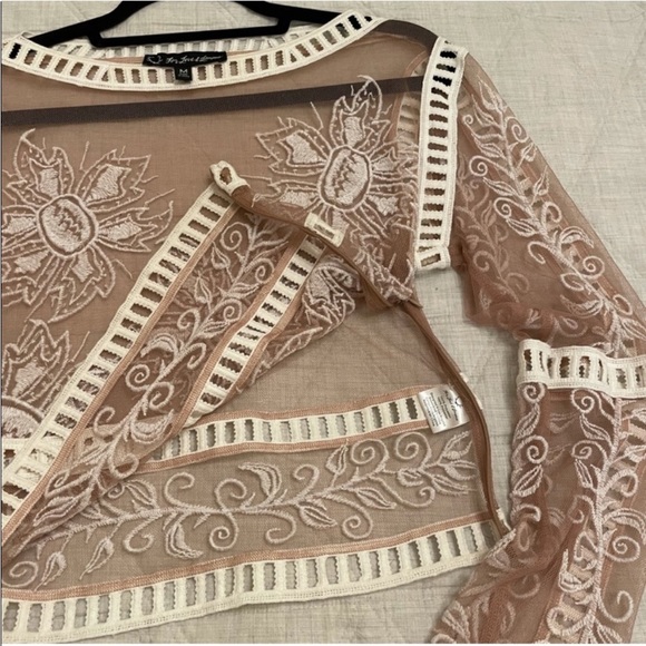 Rare FOR LOVE & LEMONS DESERT NIGHTS MESH CROP TOP Sz M Worn Once - Picture 6 of 8